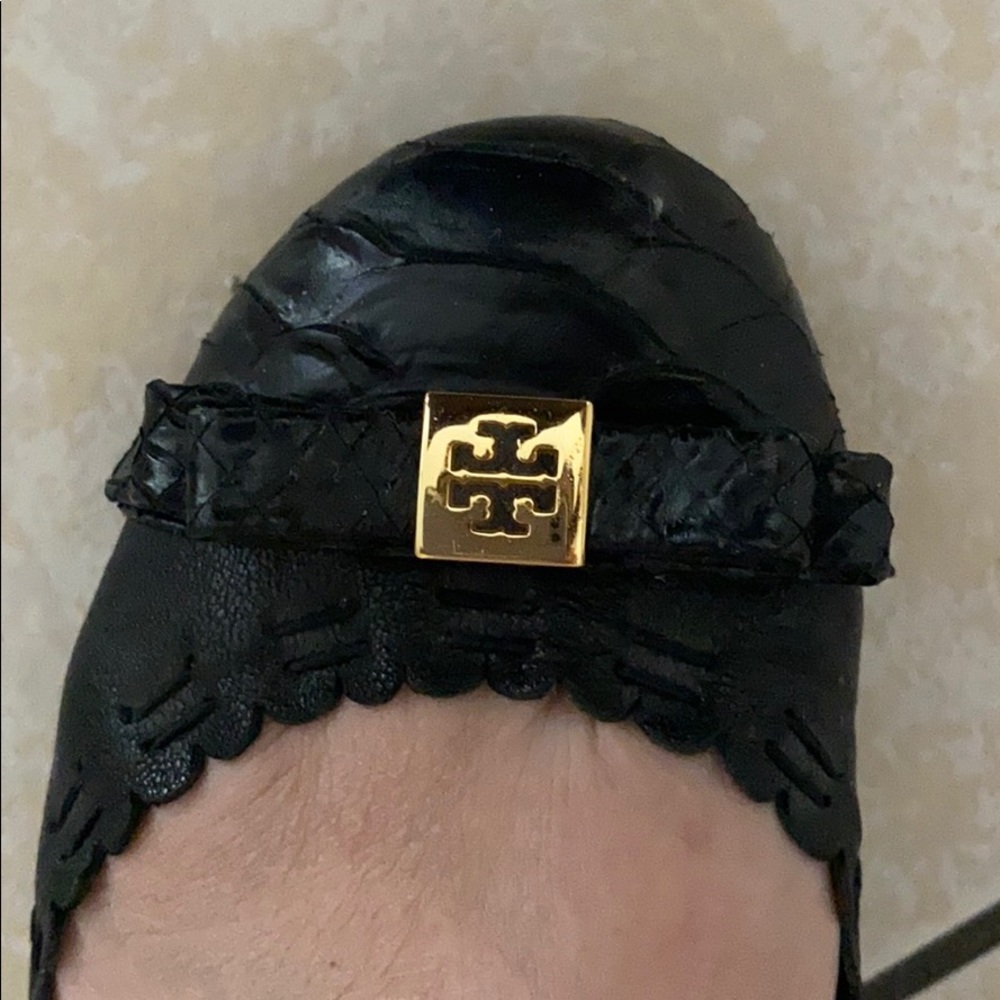 Tory Burch Eddie Bow Snake Flats